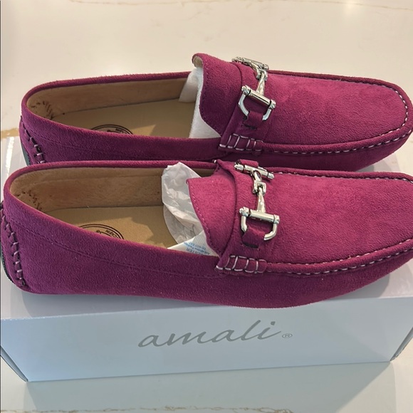 Suede Loafers with Silver Buckle - Picture 9 of 14